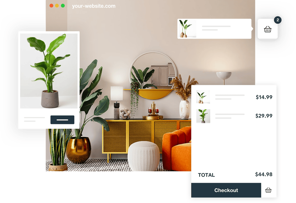 Sell products on existing website Sell products on existing website